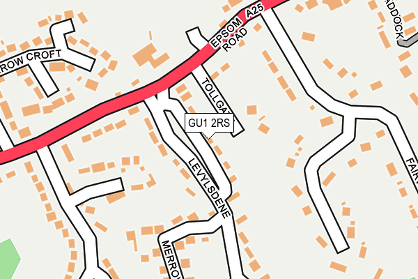 GU1 2RS map - OS OpenMap – Local (Ordnance Survey)