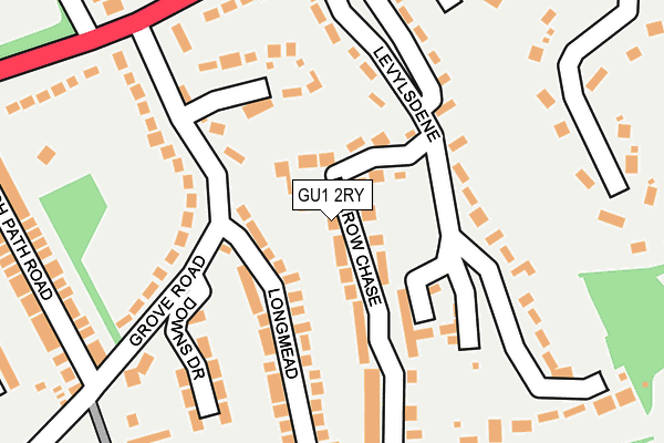 GU1 2RY map - OS OpenMap – Local (Ordnance Survey)