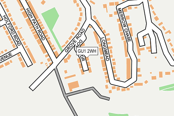 GU1 2WH map - OS OpenMap – Local (Ordnance Survey)
