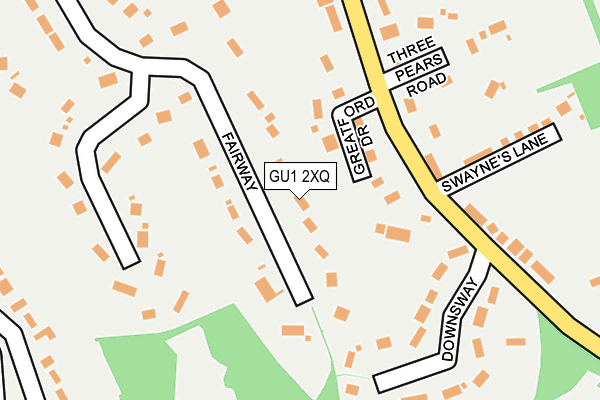 GU1 2XQ map - OS OpenMap – Local (Ordnance Survey)
