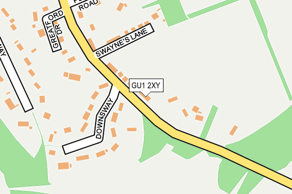 GU1 2XY map - OS OpenMap – Local (Ordnance Survey)