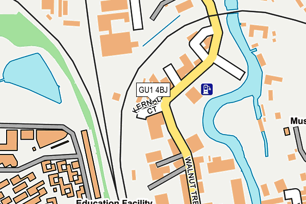 GU1 4BJ map - OS OpenMap – Local (Ordnance Survey)