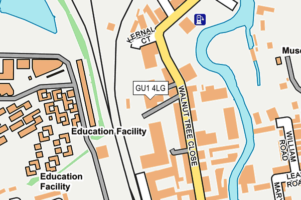 GU1 4LG map - OS OpenMap – Local (Ordnance Survey)