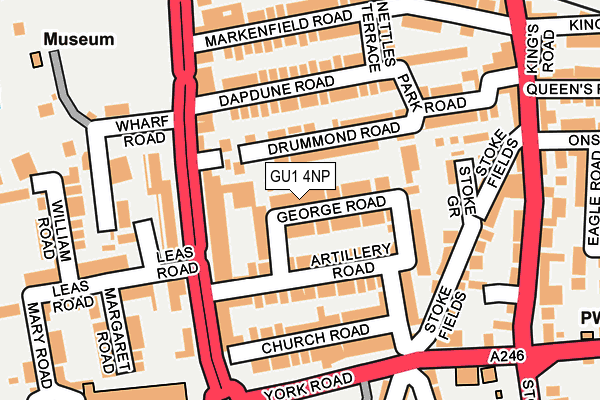 GU1 4NP map - OS OpenMap – Local (Ordnance Survey)