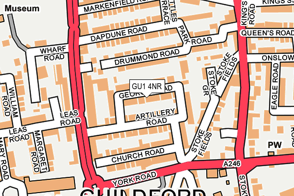 GU1 4NR map - OS OpenMap – Local (Ordnance Survey)