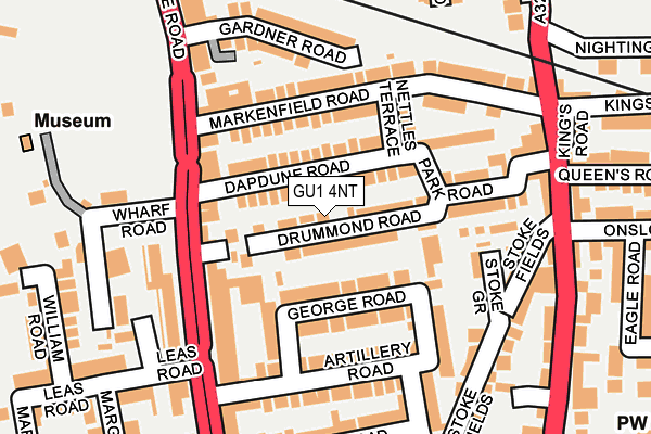 GU1 4NT map - OS OpenMap – Local (Ordnance Survey)