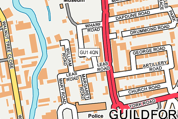 GU1 4QN map - OS OpenMap – Local (Ordnance Survey)