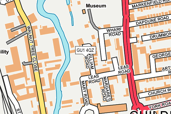 GU1 4QZ map - OS OpenMap – Local (Ordnance Survey)