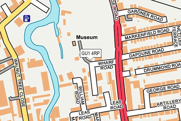 GU1 4RP map - OS OpenMap – Local (Ordnance Survey)