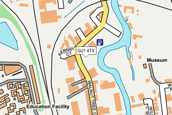 GU1 4TX map - OS OpenMap – Local (Ordnance Survey)