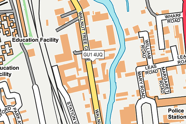 GU1 4UQ map - OS OpenMap – Local (Ordnance Survey)