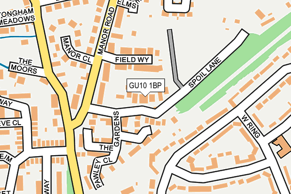 GU10 1BP map - OS OpenMap – Local (Ordnance Survey)