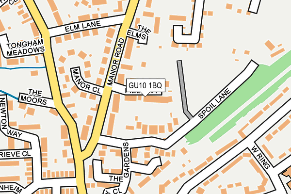 GU10 1BQ map - OS OpenMap – Local (Ordnance Survey)