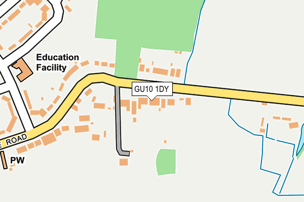 GU10 1DY map - OS OpenMap – Local (Ordnance Survey)