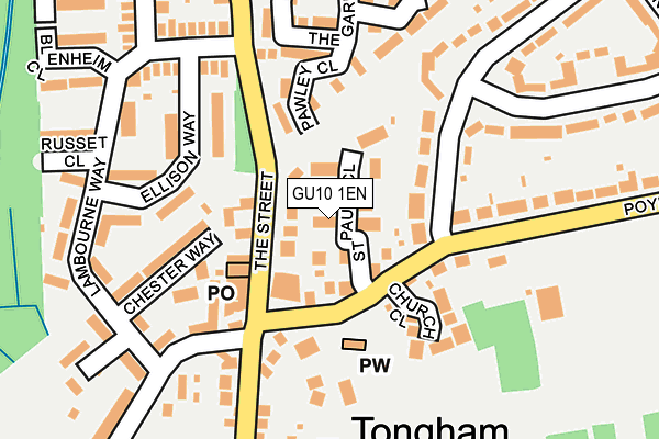 GU10 1EN map - OS OpenMap – Local (Ordnance Survey)