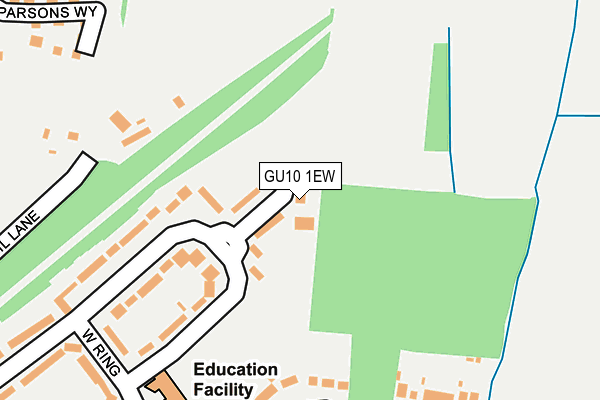 GU10 1EW map - OS OpenMap – Local (Ordnance Survey)
