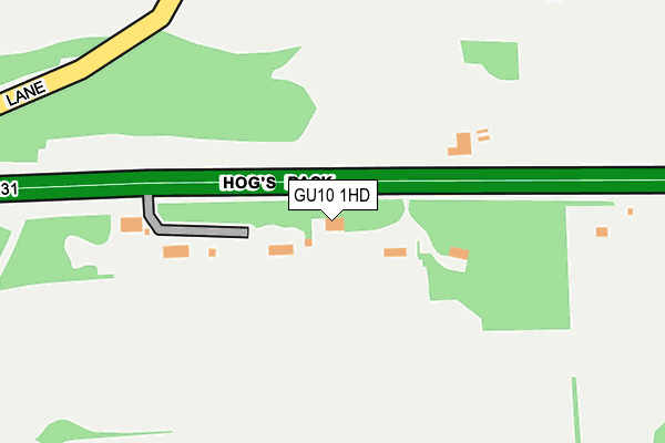 GU10 1HD map - OS OpenMap – Local (Ordnance Survey)