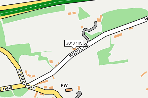 GU10 1HS map - OS OpenMap – Local (Ordnance Survey)