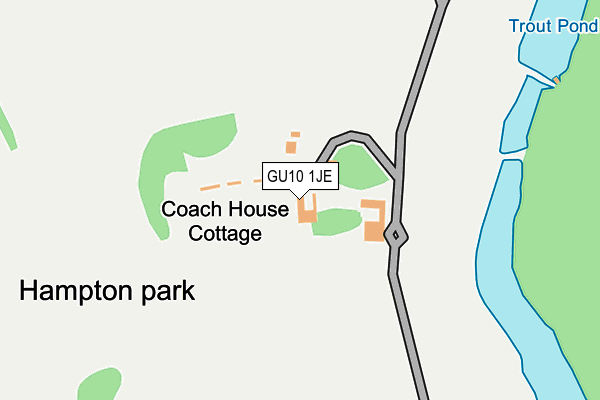 GU10 1JE map - OS OpenMap – Local (Ordnance Survey)