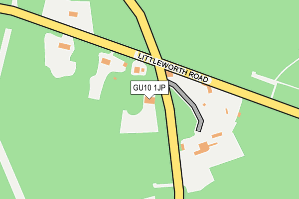 GU10 1JP map - OS OpenMap – Local (Ordnance Survey)