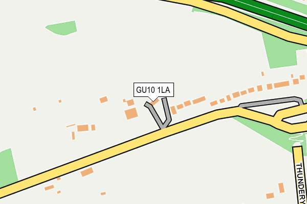 GU10 1LA map - OS OpenMap – Local (Ordnance Survey)