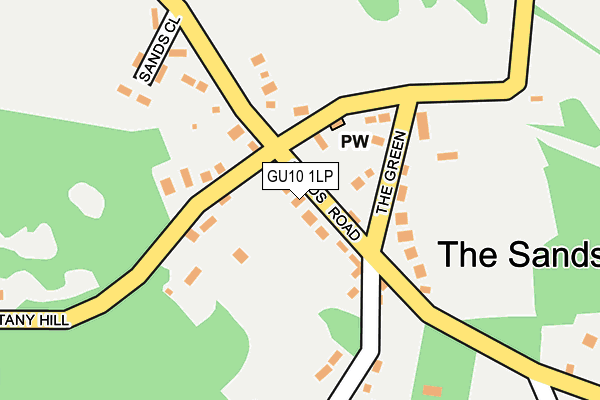 GU10 1LP map - OS OpenMap – Local (Ordnance Survey)