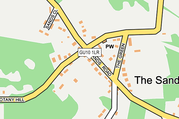 GU10 1LR map - OS OpenMap – Local (Ordnance Survey)