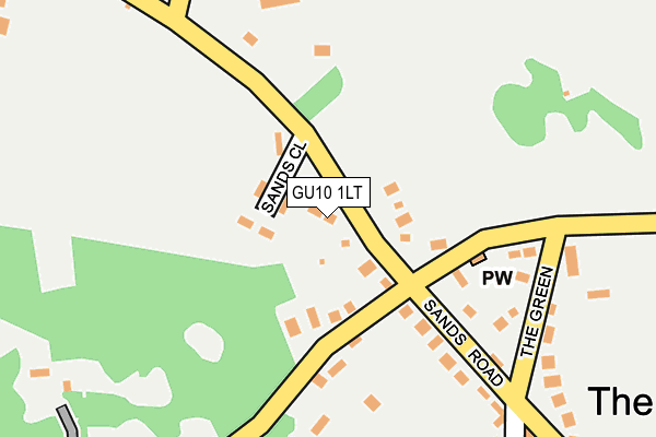 GU10 1LT map - OS OpenMap – Local (Ordnance Survey)