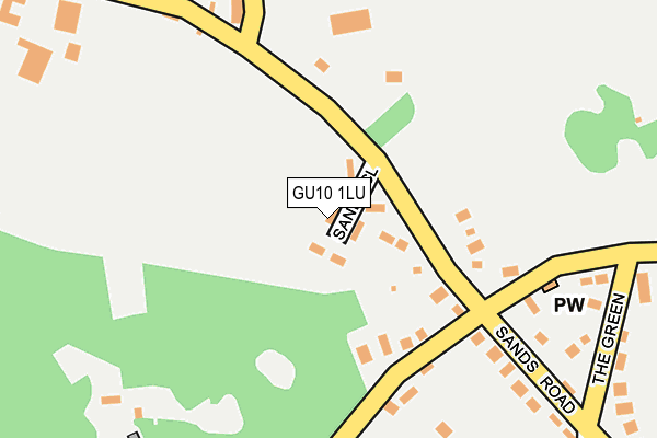 GU10 1LU map - OS OpenMap – Local (Ordnance Survey)