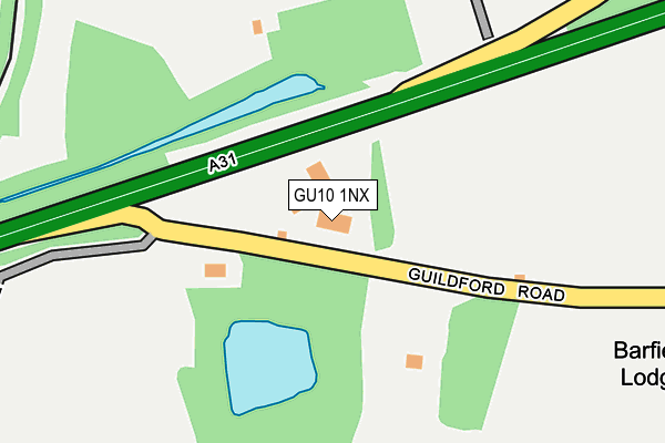 GU10 1NX map - OS OpenMap – Local (Ordnance Survey)