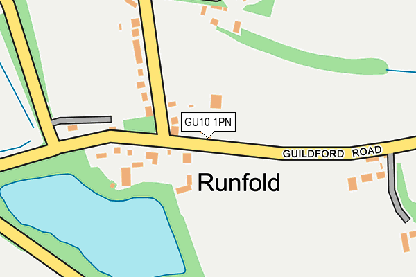 GU10 1PN map - OS OpenMap – Local (Ordnance Survey)