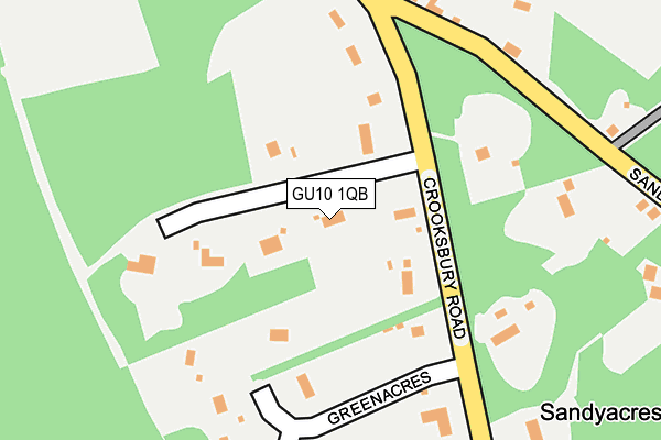 GU10 1QB map - OS OpenMap – Local (Ordnance Survey)