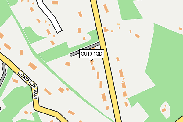 GU10 1QD map - OS OpenMap – Local (Ordnance Survey)