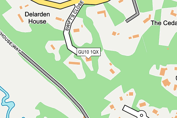 GU10 1QX map - OS OpenMap – Local (Ordnance Survey)