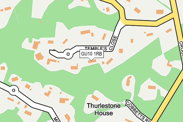 GU10 1RB map - OS OpenMap – Local (Ordnance Survey)