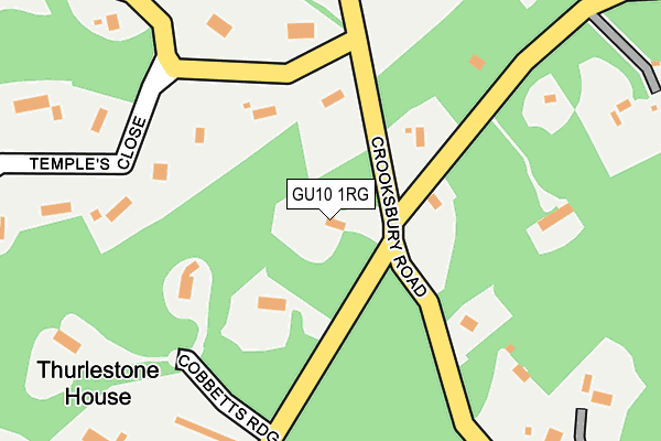 GU10 1RG map - OS OpenMap – Local (Ordnance Survey)
