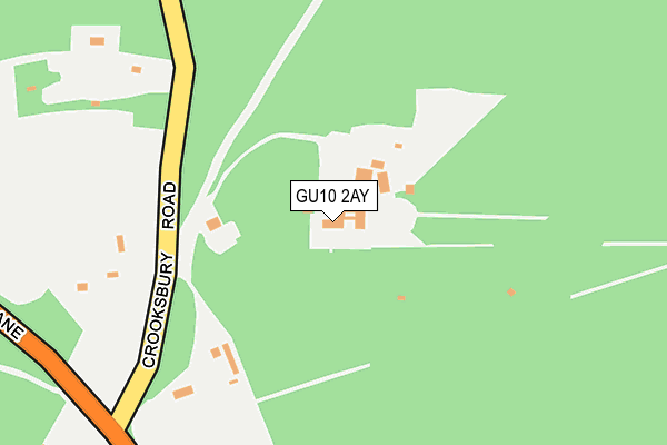 GU10 2AY map - OS OpenMap – Local (Ordnance Survey)