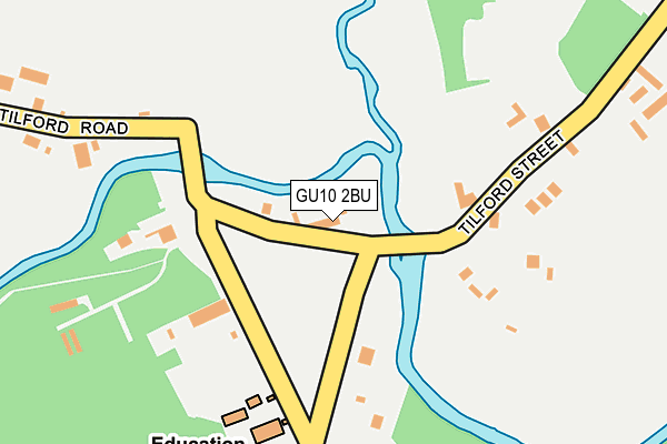 GU10 2BU map - OS OpenMap – Local (Ordnance Survey)