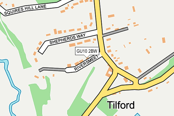 GU10 2BW map - OS OpenMap – Local (Ordnance Survey)
