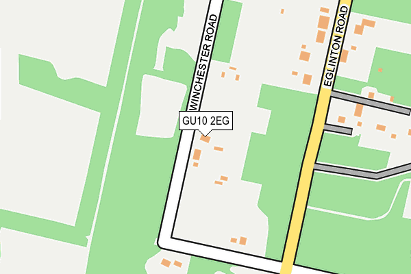 GU10 2EG map - OS OpenMap – Local (Ordnance Survey)