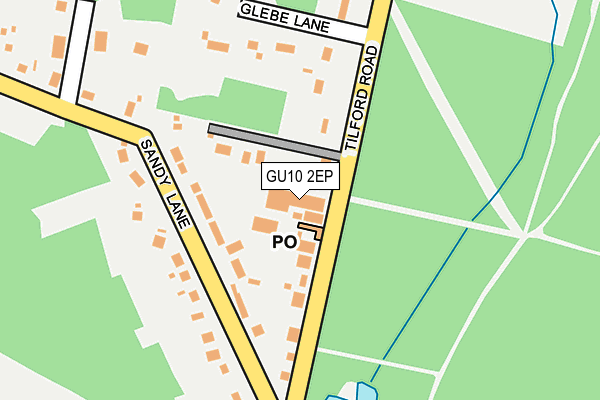 GU10 2EP map - OS OpenMap – Local (Ordnance Survey)