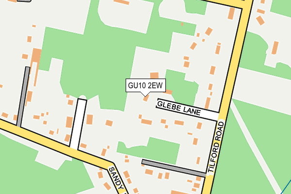 GU10 2EW map - OS OpenMap – Local (Ordnance Survey)