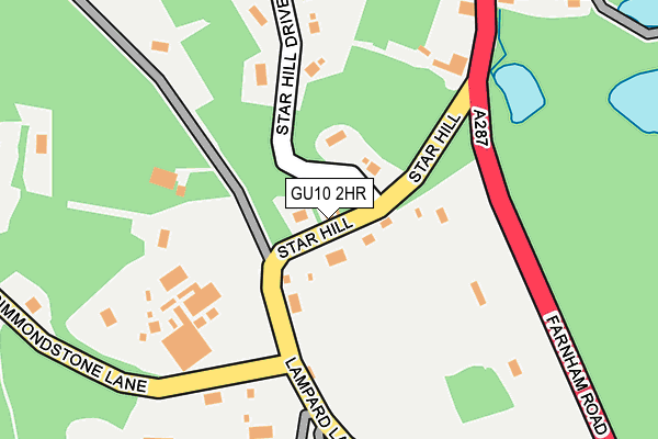 GU10 2HR map - OS OpenMap – Local (Ordnance Survey)