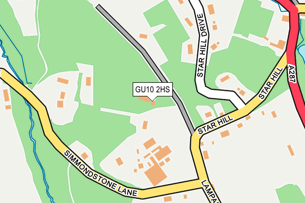 GU10 2HS map - OS OpenMap – Local (Ordnance Survey)