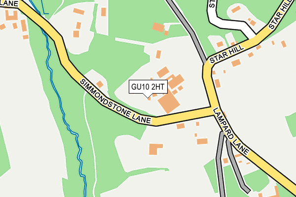 GU10 2HT map - OS OpenMap – Local (Ordnance Survey)