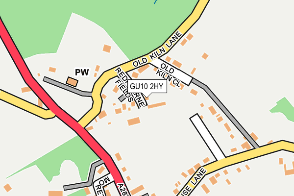 GU10 2HY map - OS OpenMap – Local (Ordnance Survey)