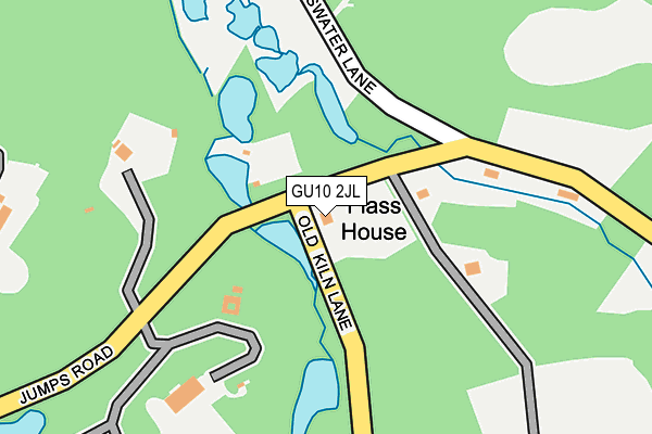 GU10 2JL map - OS OpenMap – Local (Ordnance Survey)