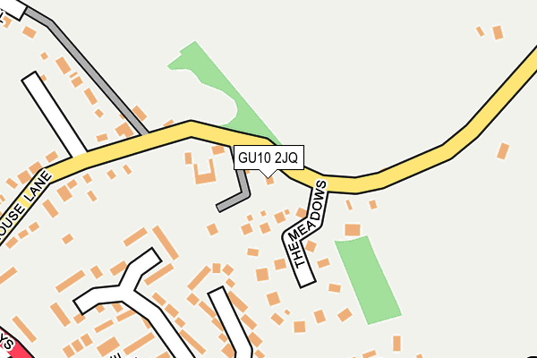 GU10 2JQ map - OS OpenMap – Local (Ordnance Survey)