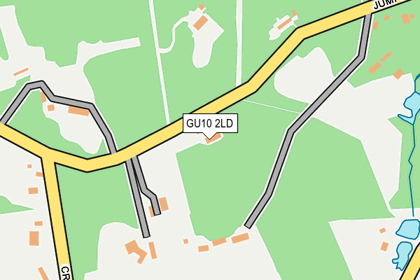 GU10 2LD map - OS OpenMap – Local (Ordnance Survey)