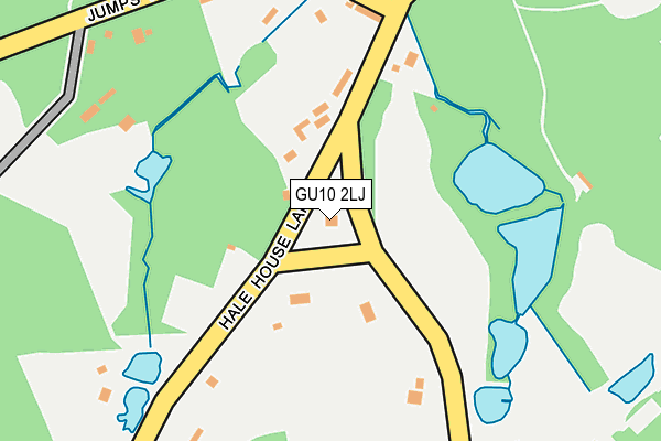 GU10 2LJ map - OS OpenMap – Local (Ordnance Survey)